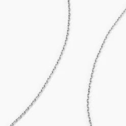 Chaîne Maille Forçat Diamantee Or Blanc|Marc Orian