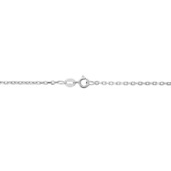 Chaîne Maille Forçat Diamantee Or Blanc|Marc Orian