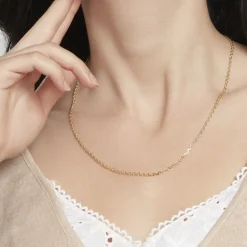 Chaîne Maille Forçat Diamantée Or Jaune|Marc Orian Outlet