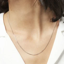 Chaîne Maille Gourmette Or Blanc