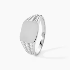 Chevalière Argent Blanc Charites|Marc Orian Discount