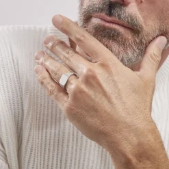 Chevalière Argent Blanc Charites|Marc Orian Discount