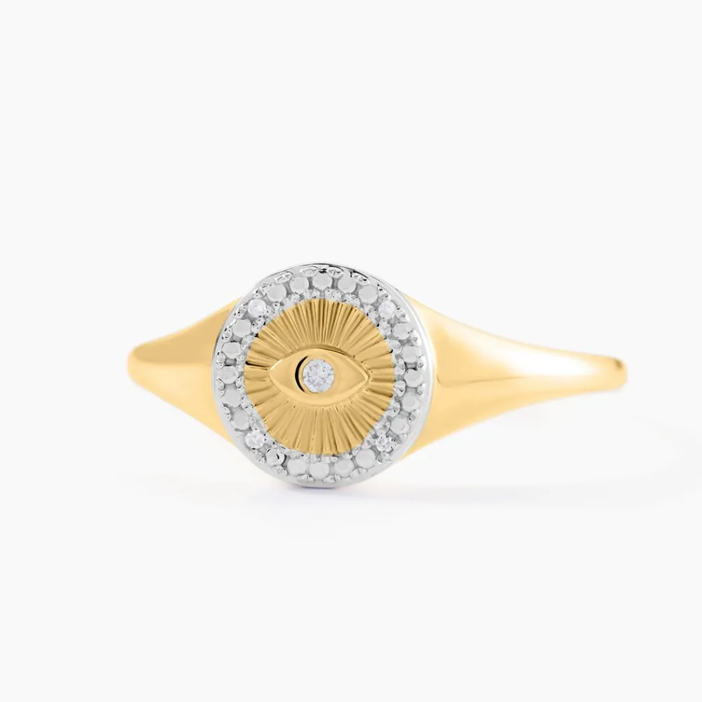 Chevalière Arik Or Jaune Diamant|Marc Orian Discount
