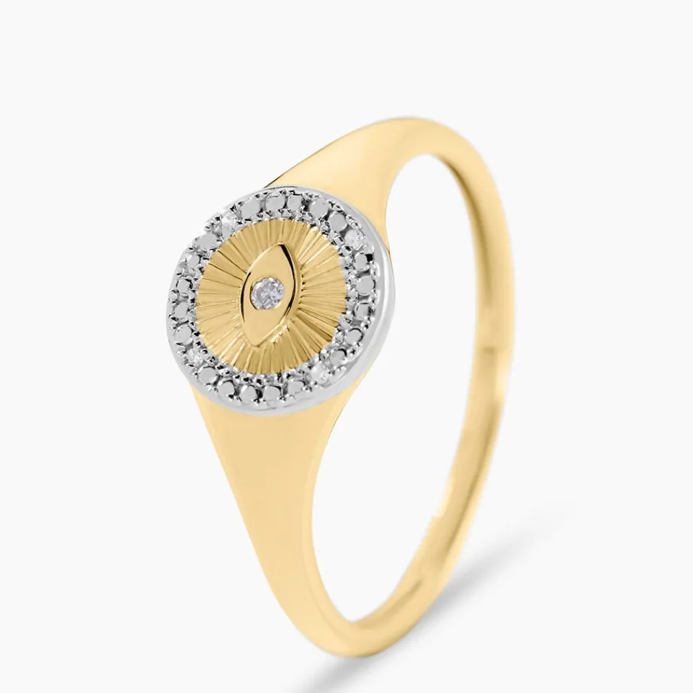 Chevalière Arik Or Jaune Diamant|Marc Orian Discount