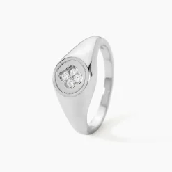Chevalière Chesley Argent Blanc Oxyde De Zirconium|Marc Orian Discount