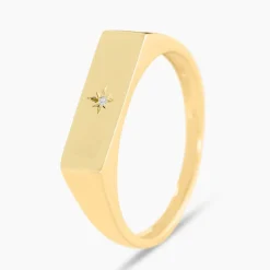 Chevalière Dulcibella Or Jaune Diamant|Marc Orian Best