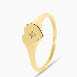 Chevalière Dulcibella Or Jaune Diamant|Marc Orian New