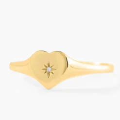Chevalière Dulcibella Or Jaune Diamant|Marc Orian New