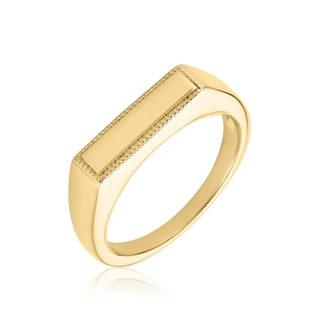 Chevalière Filat Plaqué Or Jaune|Marc Orian Discount