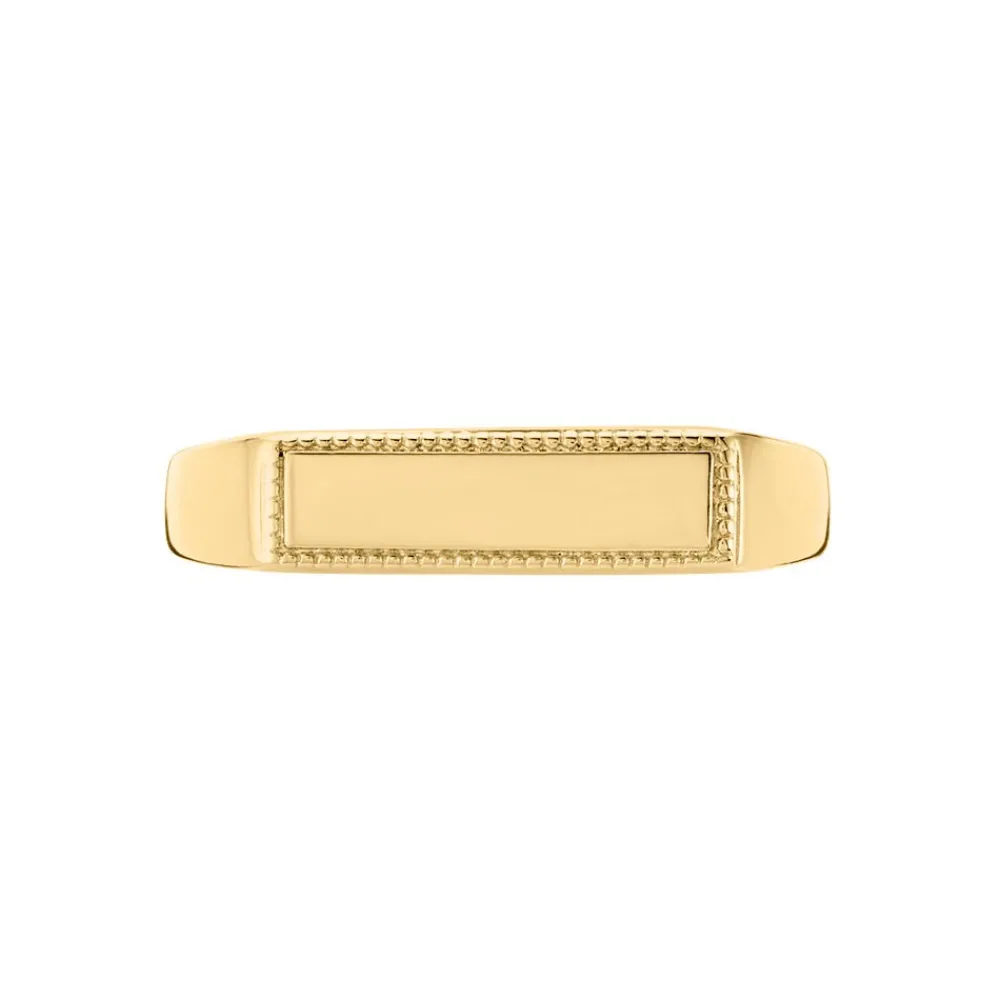 Chevalière Filat Plaqué Or Jaune|Marc Orian Discount