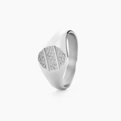 Chevalière Kety Argent Blanc|Marc Orian Outlet