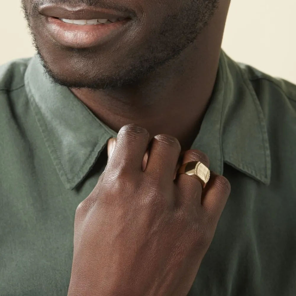 Chevalière Leoncette Plaqué Or Jaune|Marc Orian Outlet