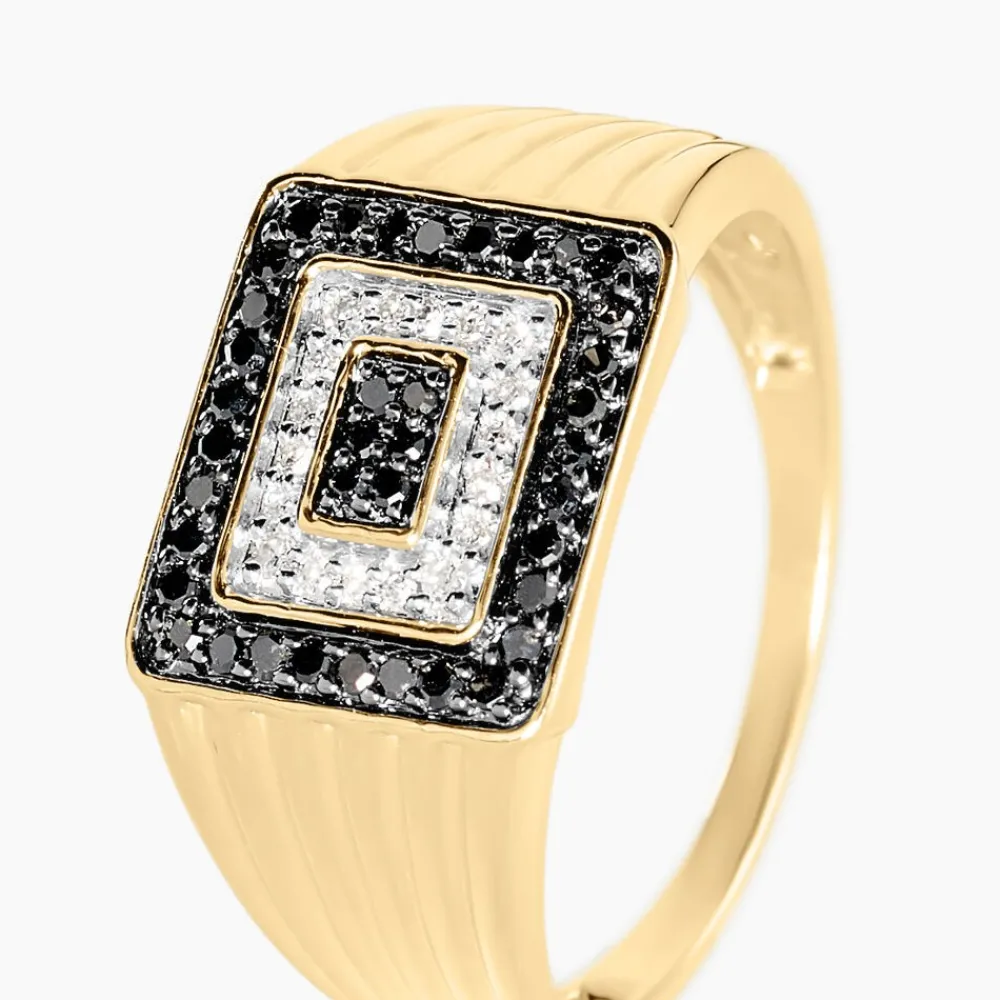 Chevalière Luukas Or Jaune Diamant|Marc Orian Sale