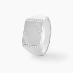 Chevalière Matthieu Argent Blanc|Marc Orian New