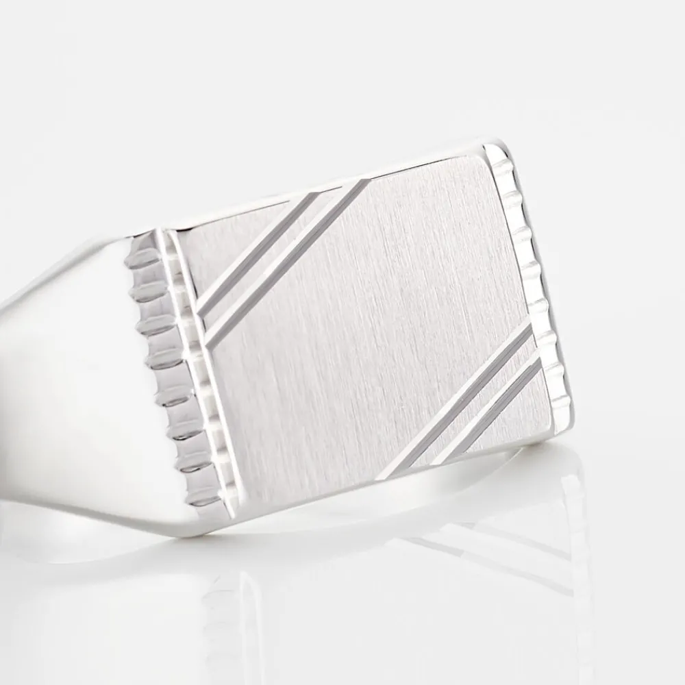 Chevalière Matthieu Argent Blanc|Marc Orian New