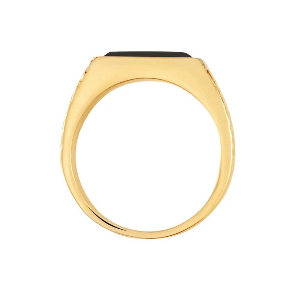 Chevalière Acier Jaune|PHEBUS HIM Discount