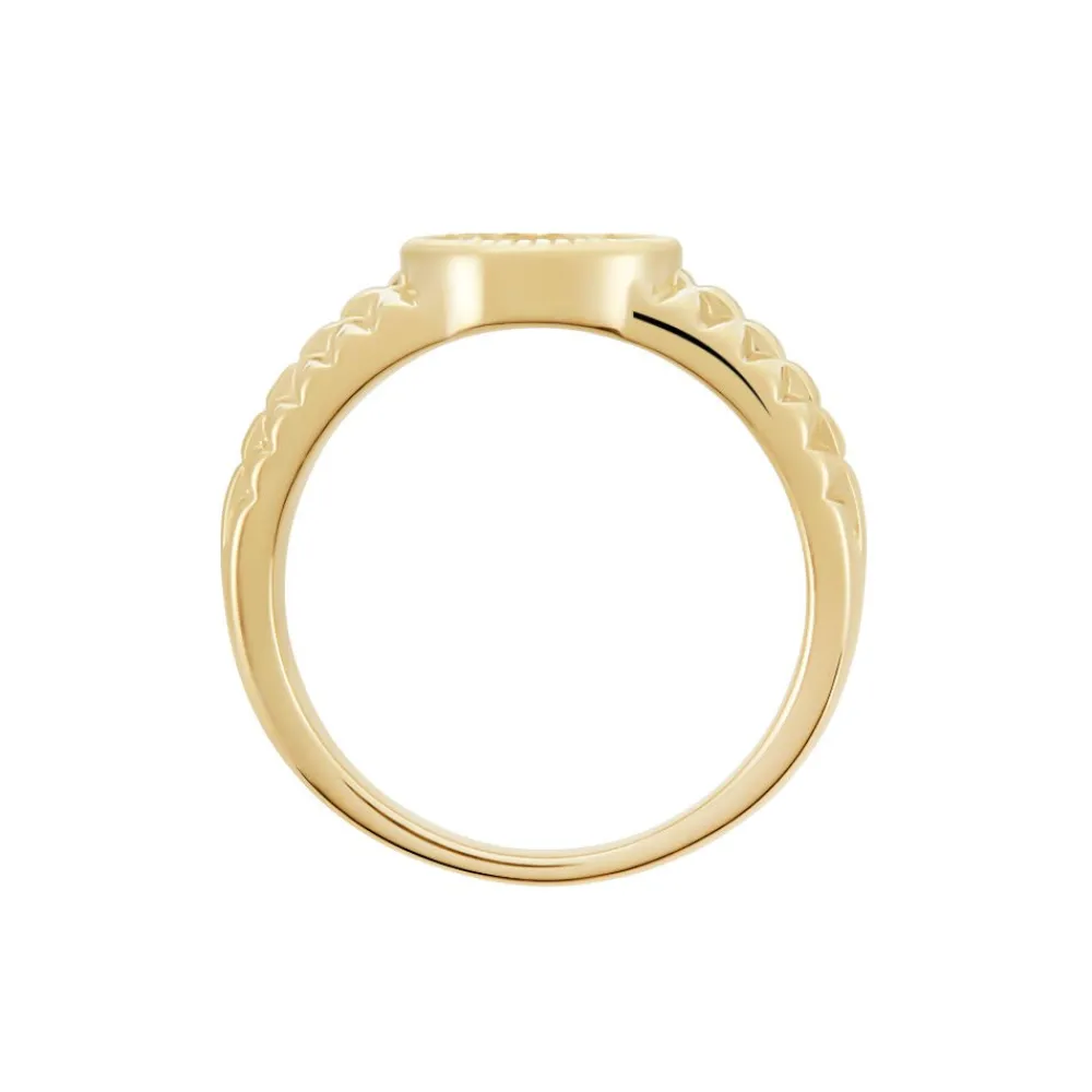 Chevalière Plaqué Or Jaune Haakon Onyx|Marc Orian