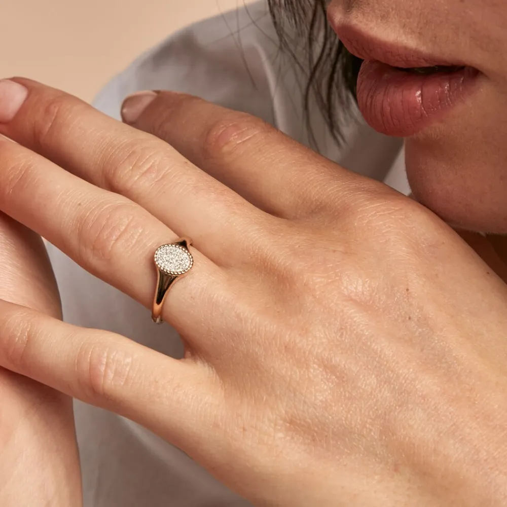 Chevalière Raza Or Jaune Diamant|Marc Orian New
