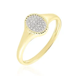 Chevalière Raza Or Jaune Diamant|Marc Orian New