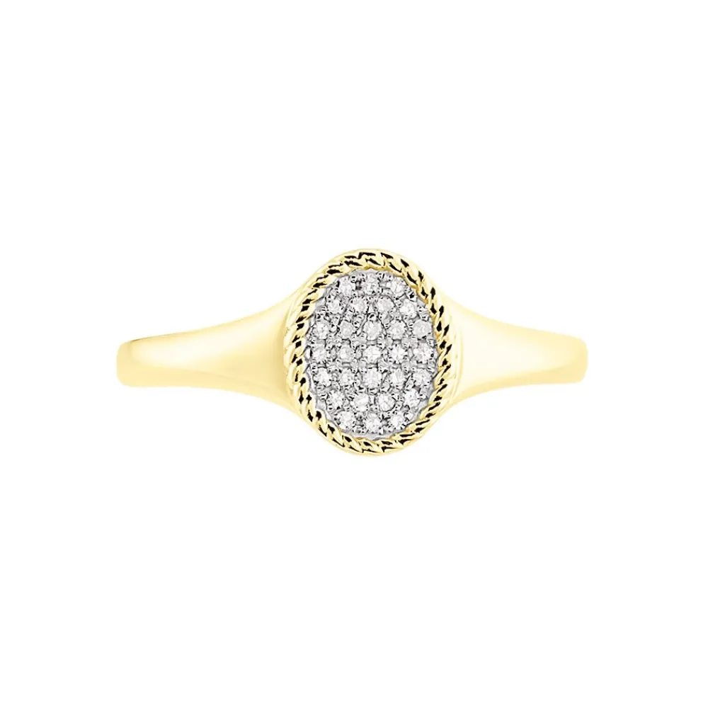 Chevalière Raza Or Jaune Diamant|Marc Orian New