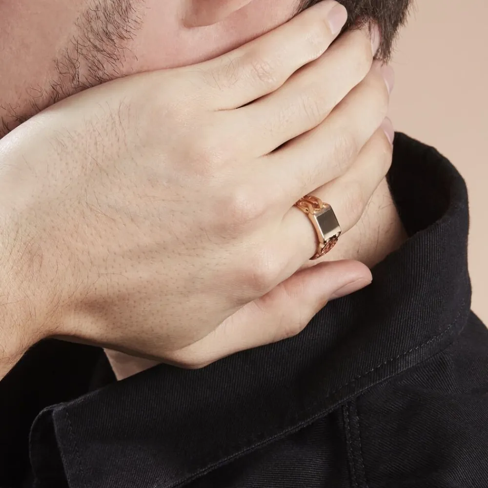 Chevalière Tobias Plaqué Or Jaune|Marc Orian Clearance