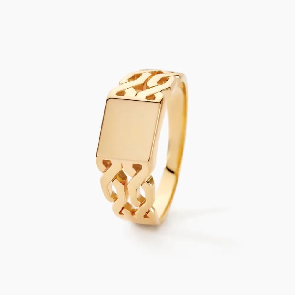 Chevalière Tobias Plaqué Or Jaune|Marc Orian Clearance