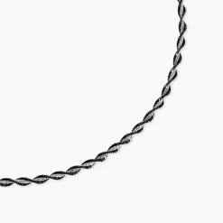 Collier Abie Torsade Argent Bicolore
