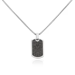 Collier Acier Blanc Sonad Oxydes De Zirconium|Marc Orian Best