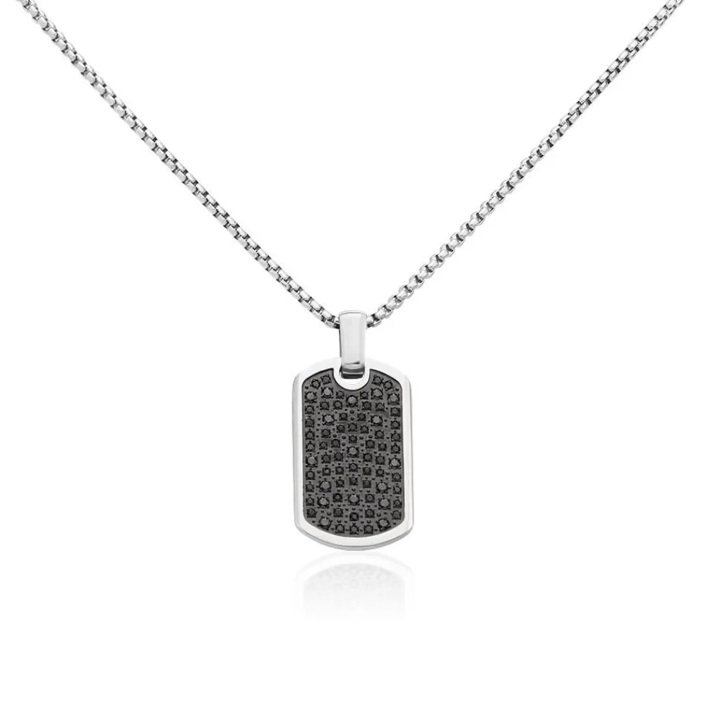 Collier Acier Blanc Sonad Oxydes De Zirconium|Marc Orian Best