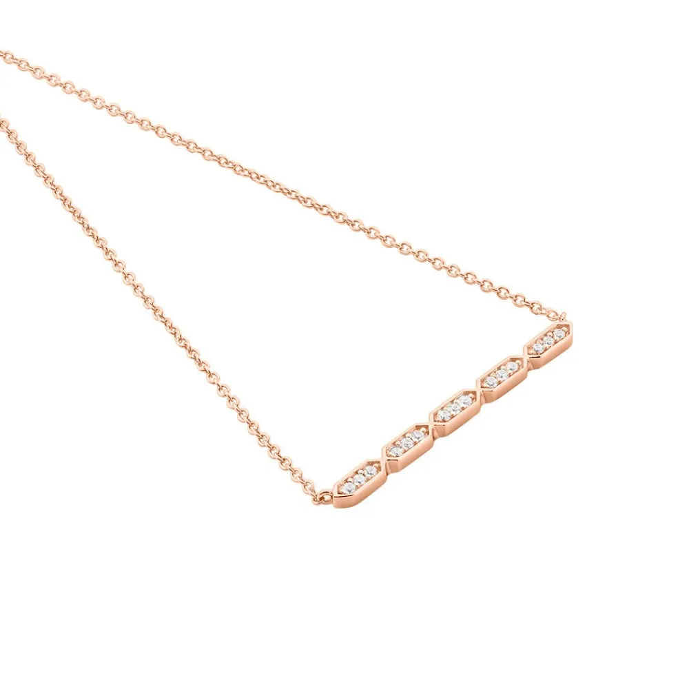 Collier Adali Argent Rose Oxyde De Zirconium|Marc Orian