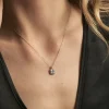 Collier Adrienne Or Blanc Oxyde De Zirconium