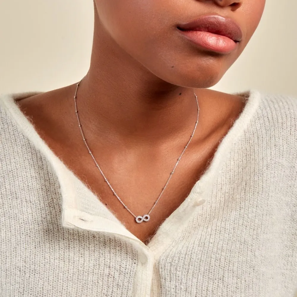 Collier Aella Argent Blanc|Marc Orian