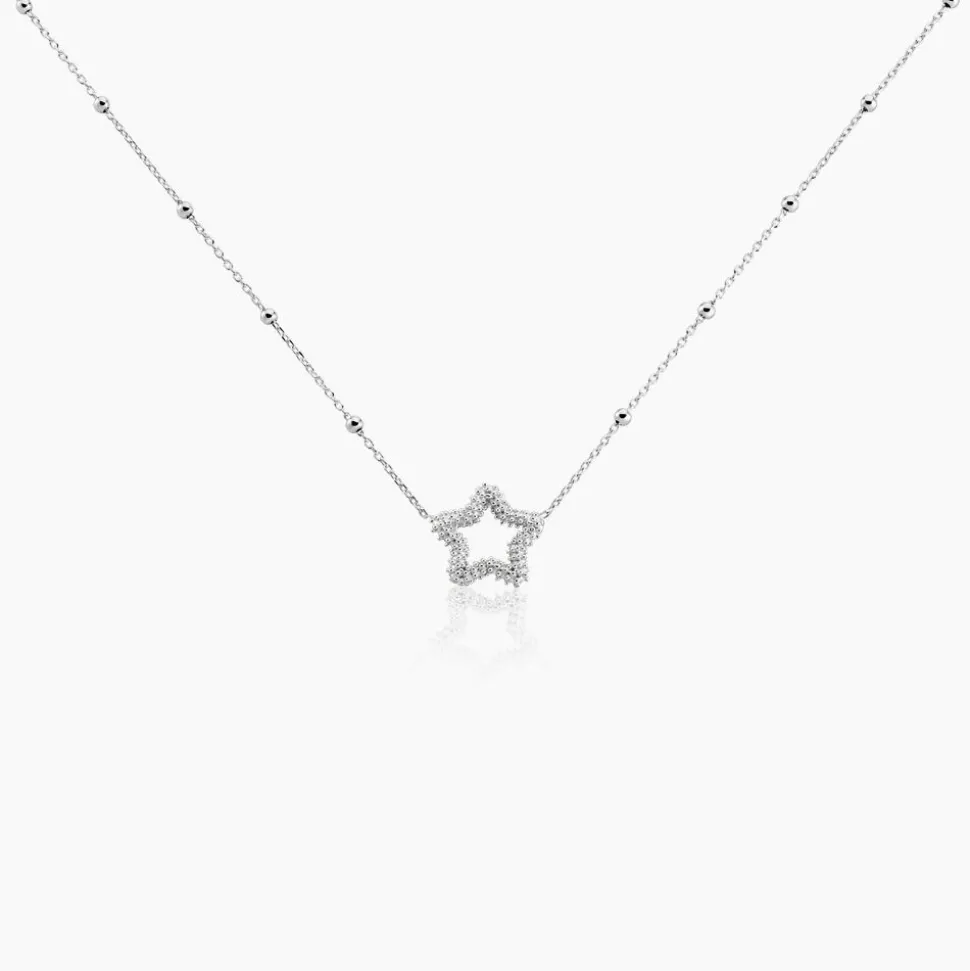 Collier Aella Argent Blanc