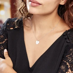 Collier Aemilia Argent Blanc|Marc Orian Best