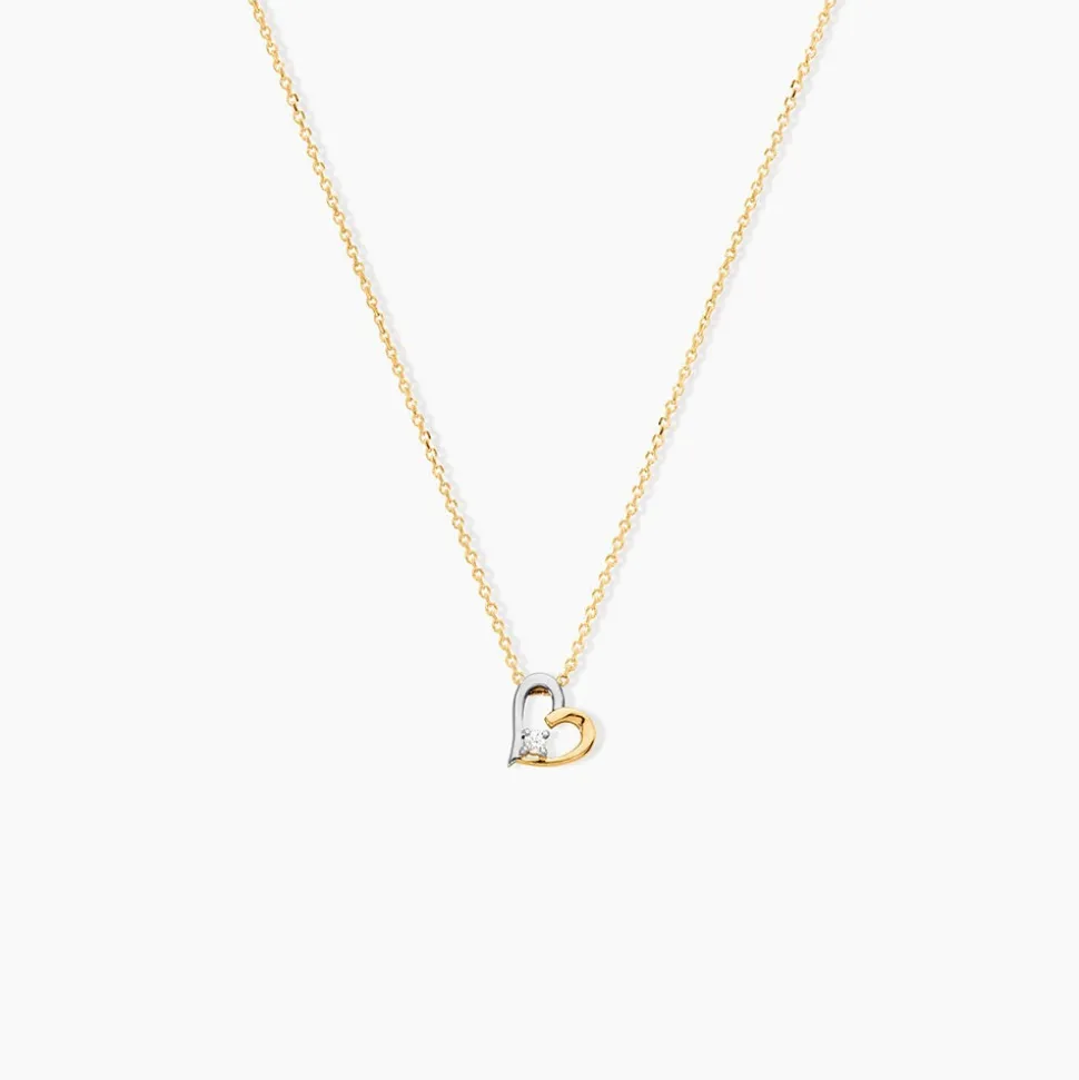 Collier Agnesese Or Bicolore Diamant