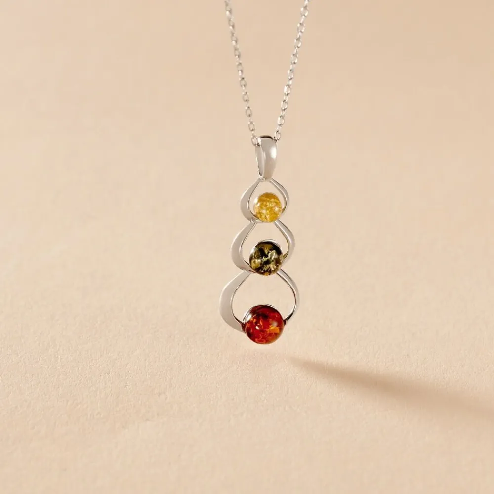Collier Agneta Argent Blanc Ambre|Marc Orian Hot