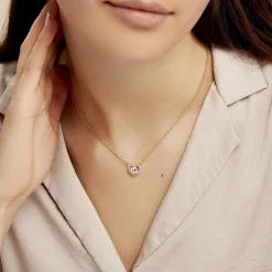 Collier Alais Plaqué Or Jaune Oxyde De Zirconium|Marc Orian New