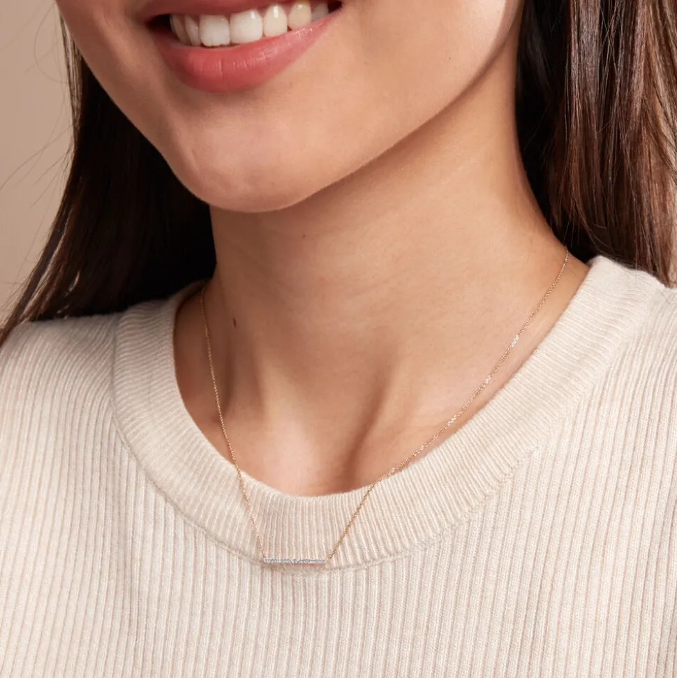 Collier Alayna Or Jaune Diamant