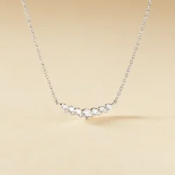 Collier Aliah Argent Blanc Oxyde De Zirconium