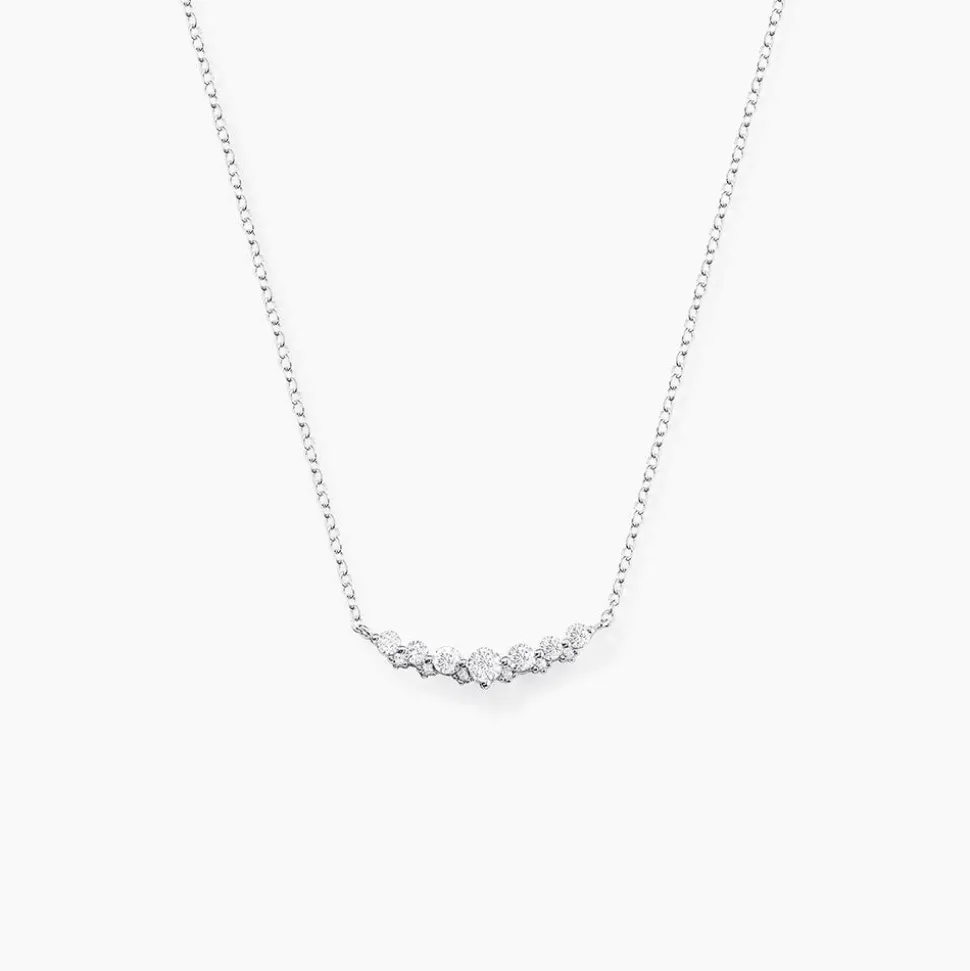 Collier Aliah Argent Blanc Oxyde De Zirconium
