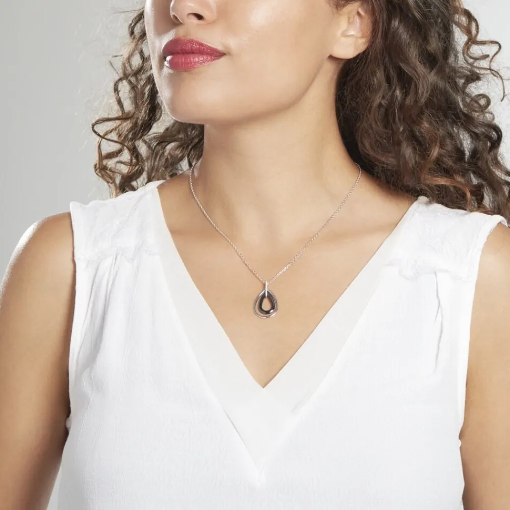 Collier Alican Argent Blanc Oxyde De Zirconium Et Céramique|Marc Orian Outlet