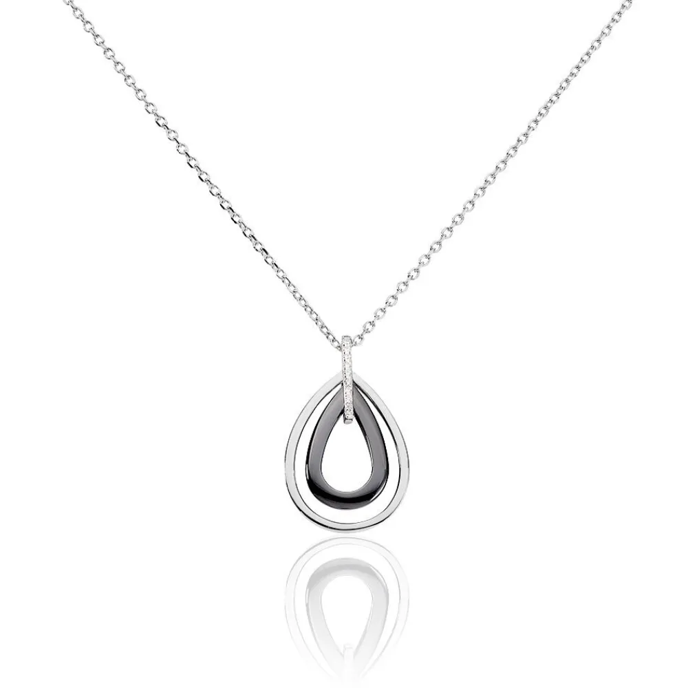 Collier Alican Argent Blanc Oxyde De Zirconium Et Céramique|Marc Orian Outlet
