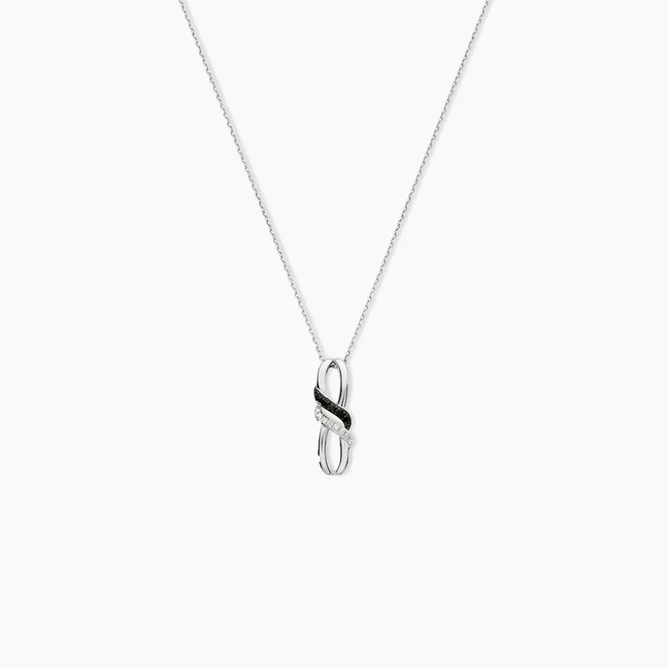 Collier Aline Or Blanc Diamant