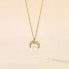 Collier Aloys Or Jaune Perle De Culture Et Oxyde De Zirconium|Marc Orian Discount