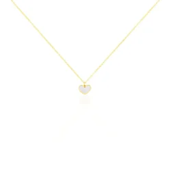 Collier Amaryllis Coeur Or Jaune Nacre|Marc Orian Outlet