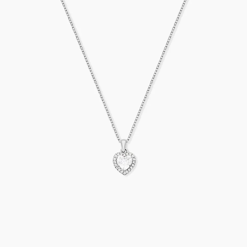 Collier Ana-paula Argent Blanc Oxyde De Zirconium