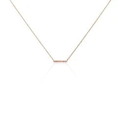 Collier Andrew Argent Rose Oxyde De Zirconium Rose|Marc Orian Best