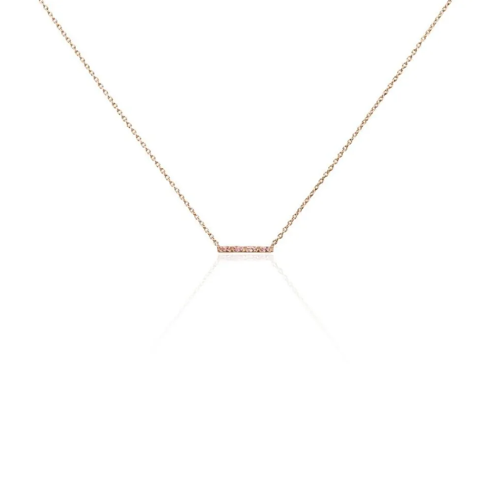 Collier Andrew Argent Rose Oxyde De Zirconium Rose|Marc Orian Best