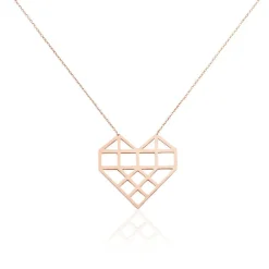 Collier Angeles Acier Rose|Marc Orian Discount