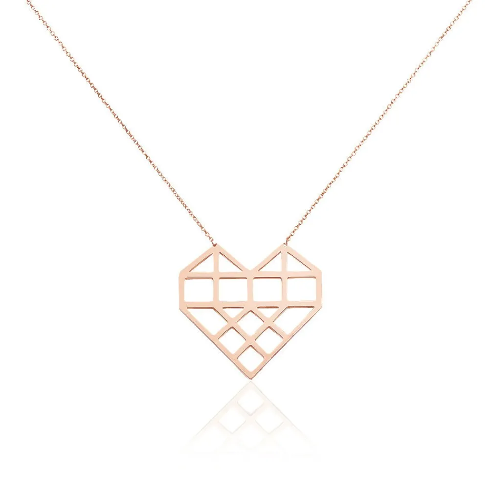 Collier Angeles Acier Rose|Marc Orian Discount